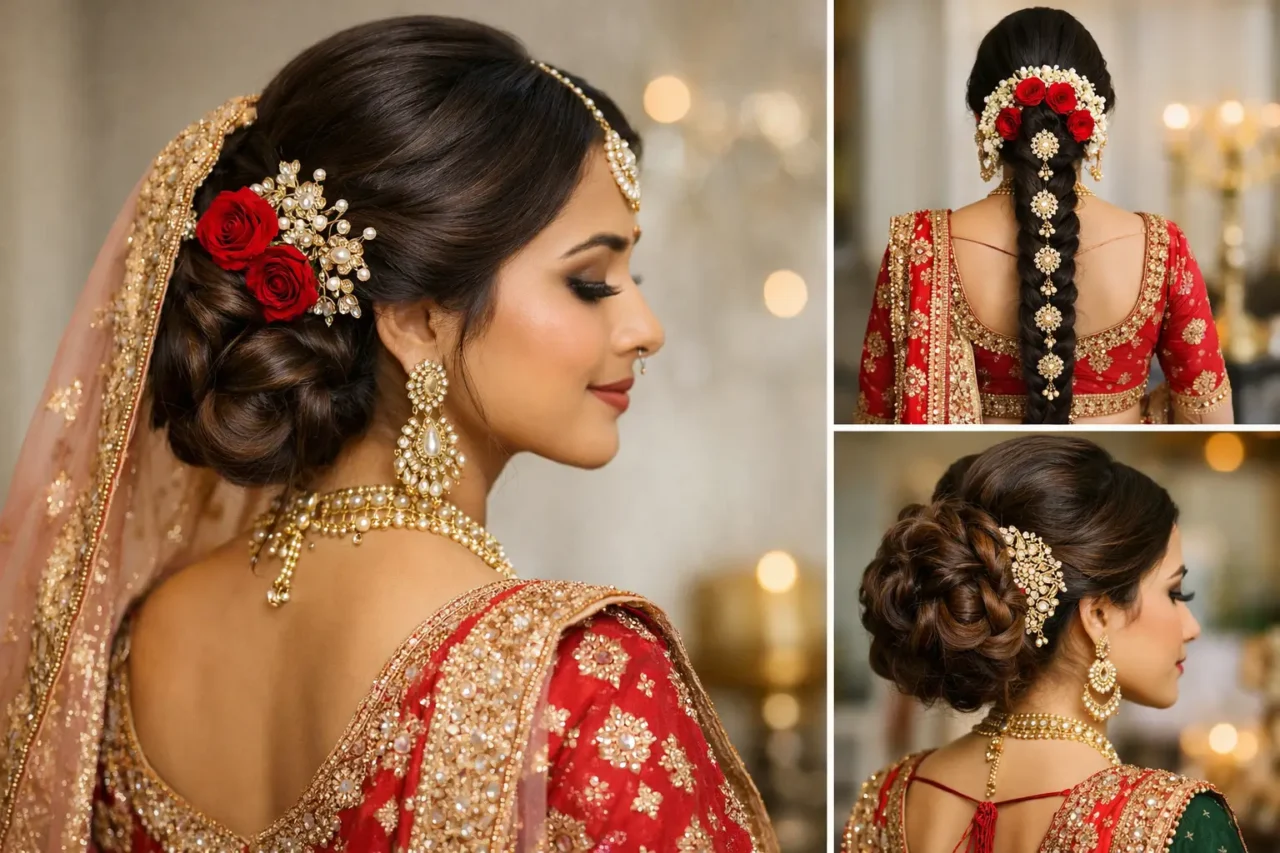 12 Lehenga Bridal Hairstyles With Couture Polish