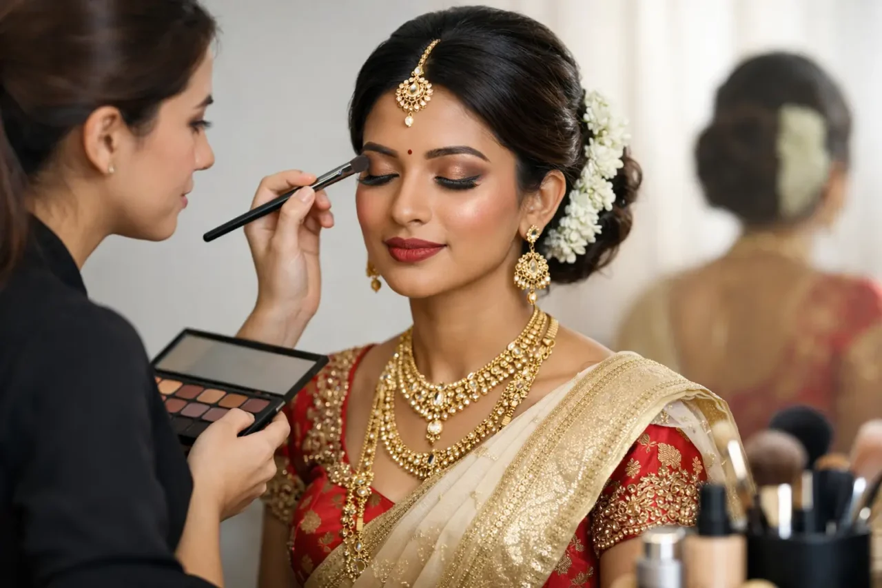 Choosing a Makeup Artist for Saree Wedding Style